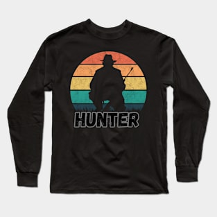 A hunter with a rifle Long Sleeve T-Shirt